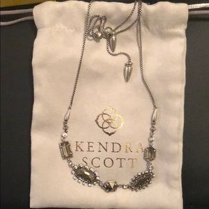 Kendra Scott June Long Necklace in Antique Silver